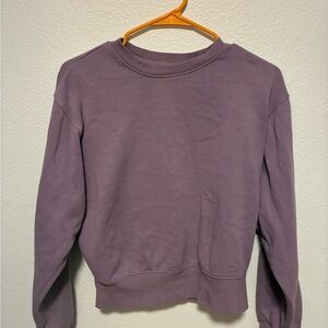 Girls Purple Outdoorsy sweatshirt